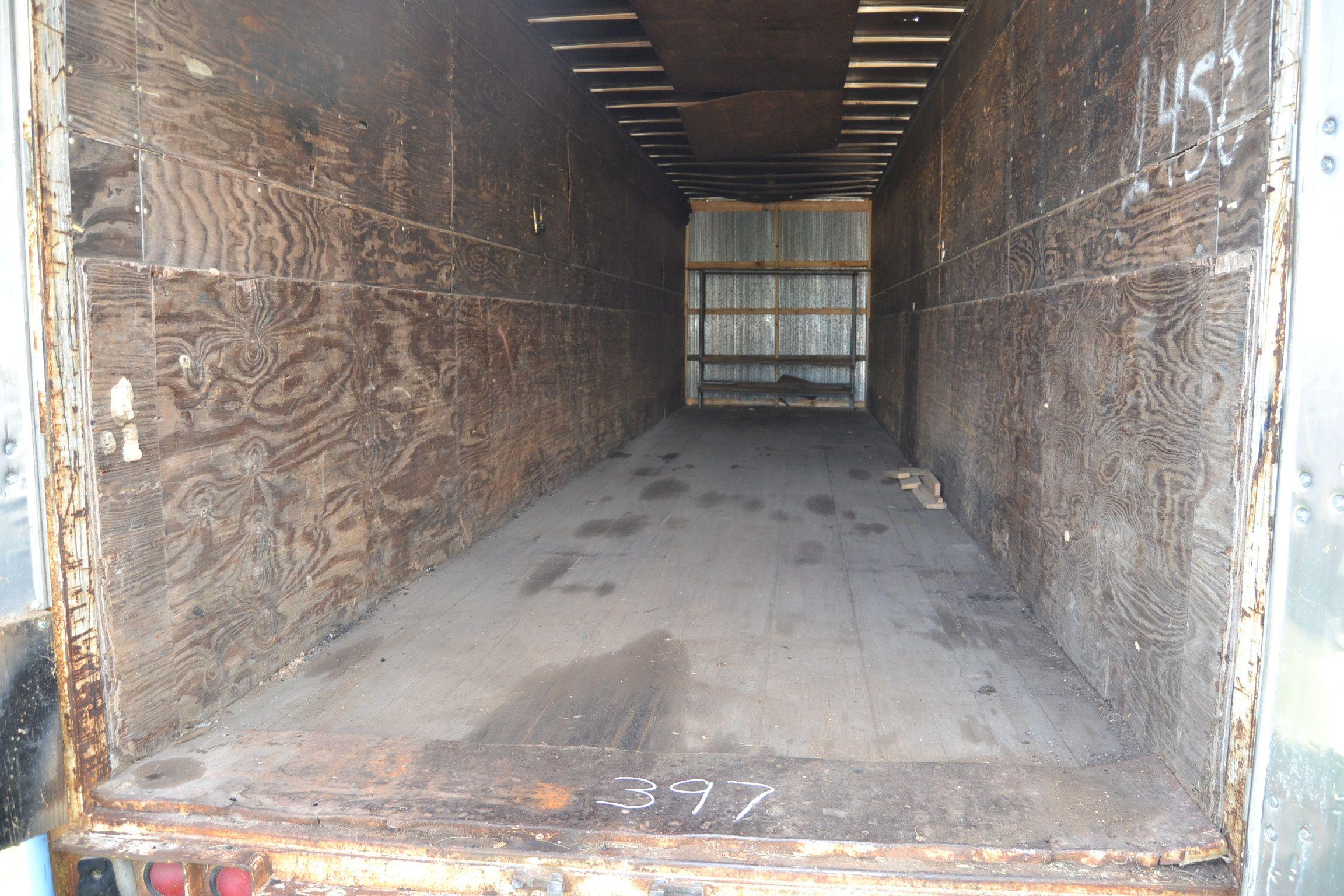40' BOX TRAILER FOR STORAGE NO WHEELS
