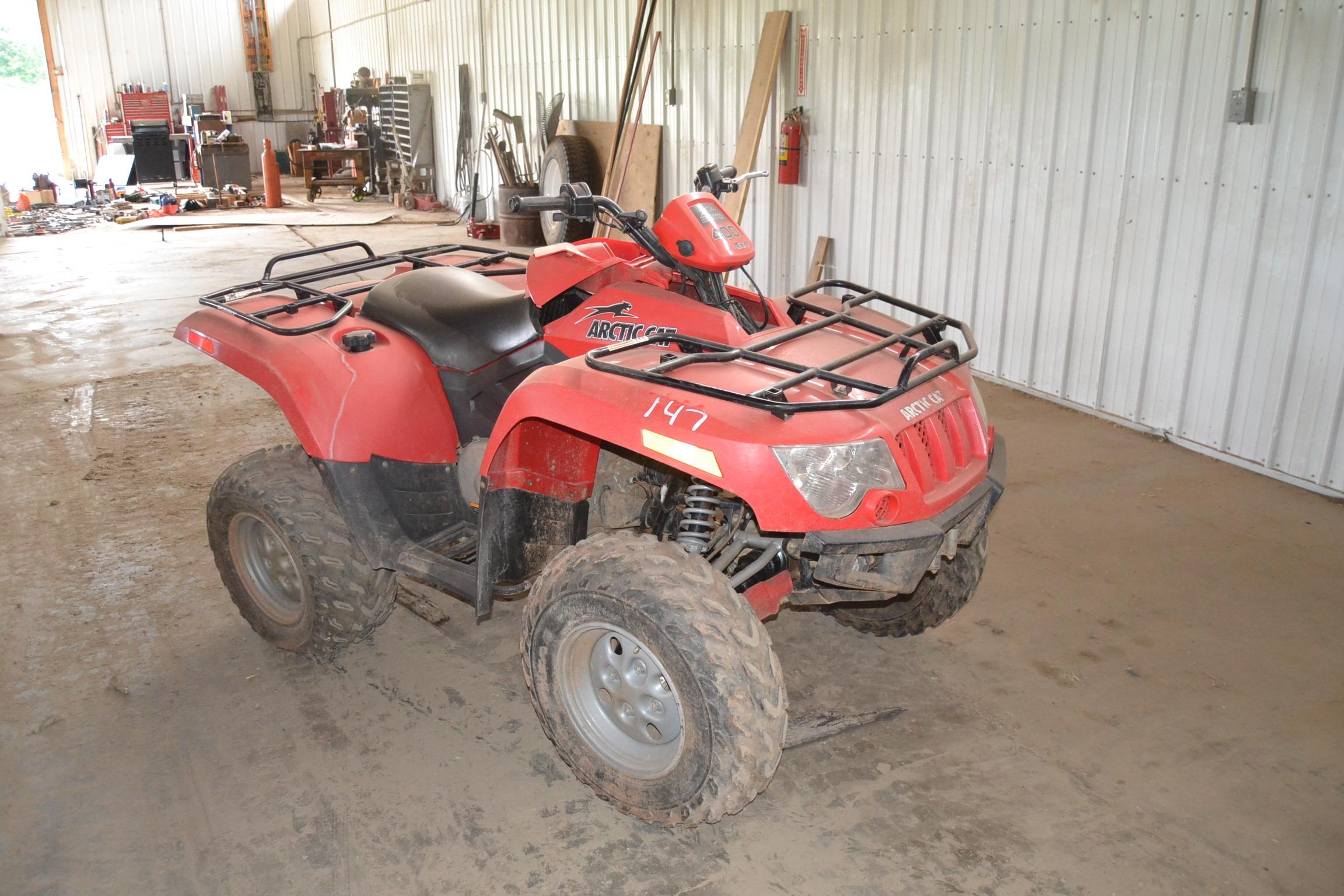 2008 ARCTIC CAT 400 4X4 4 WHEELER GAS ENGINE