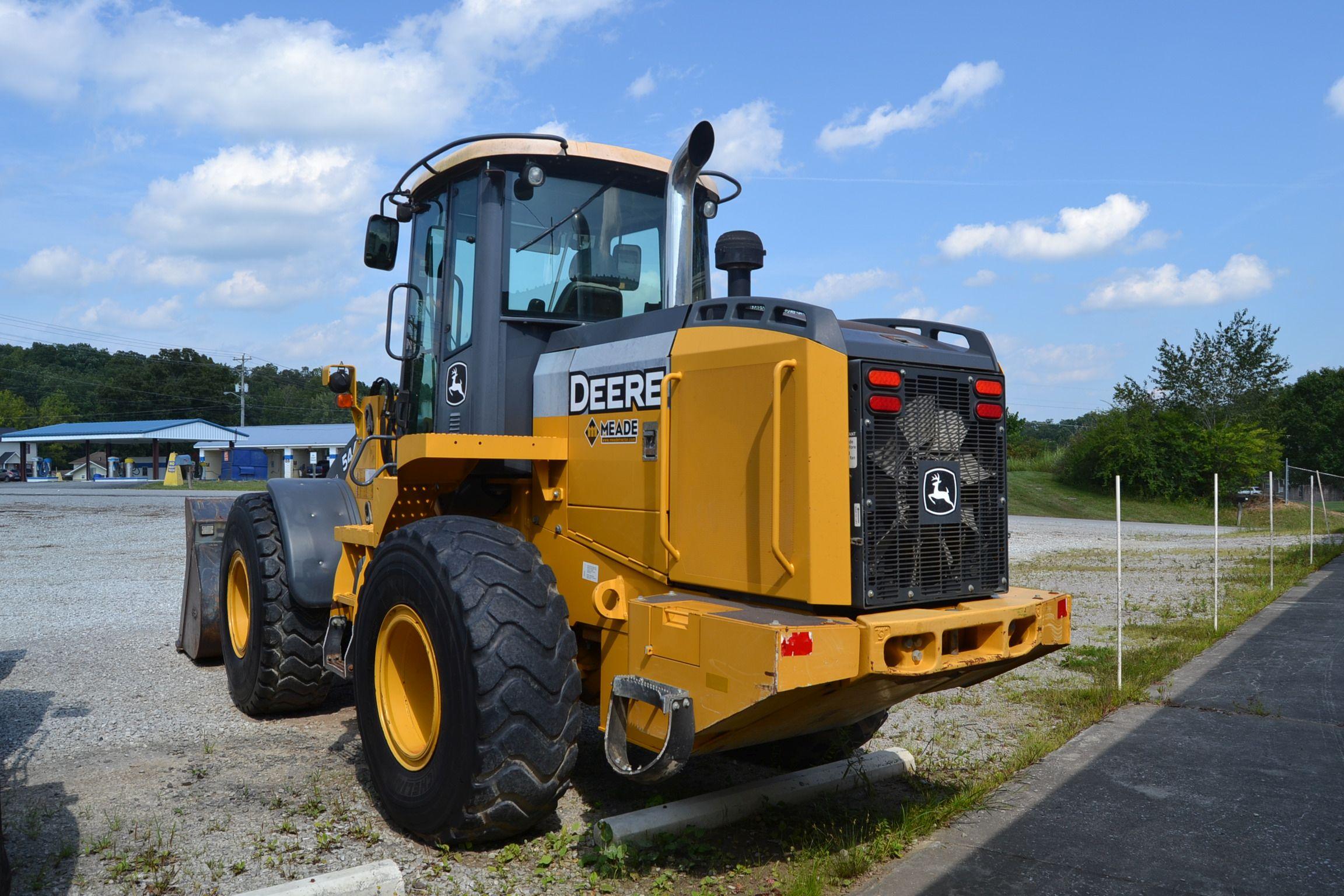 JOHN DEERE 544K ARTICULATING WHEEL LOADER W/ QUICK ATTACHW W/ 3RD VALVE W/ ENCLOSED CAB HEAT & AIR W