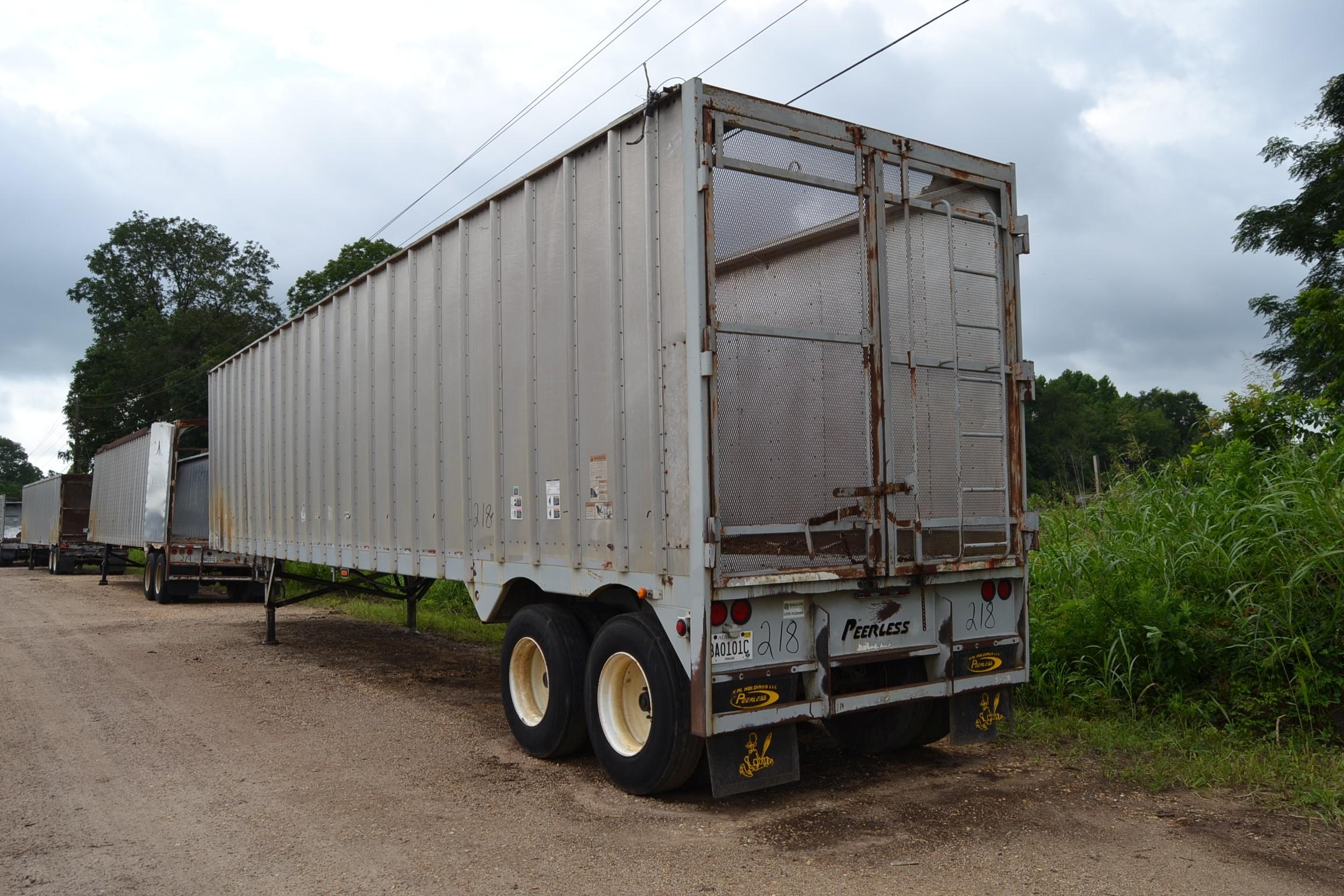 2013 PEERLESS 45' ALUM WALKING FLOOR TRAILER