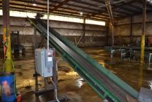 16'"X20' INCLINE BELT CONVEYOR W/ ELECTRIC DRIVE