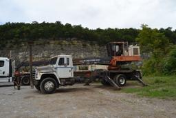 PRENTICE 210D KNUCKLEBOOM LOAER W/ CONT GRAPPLE W/SAW PACKAGE HOOK UP MOUNTED ON INTERNATIONAL SINGL