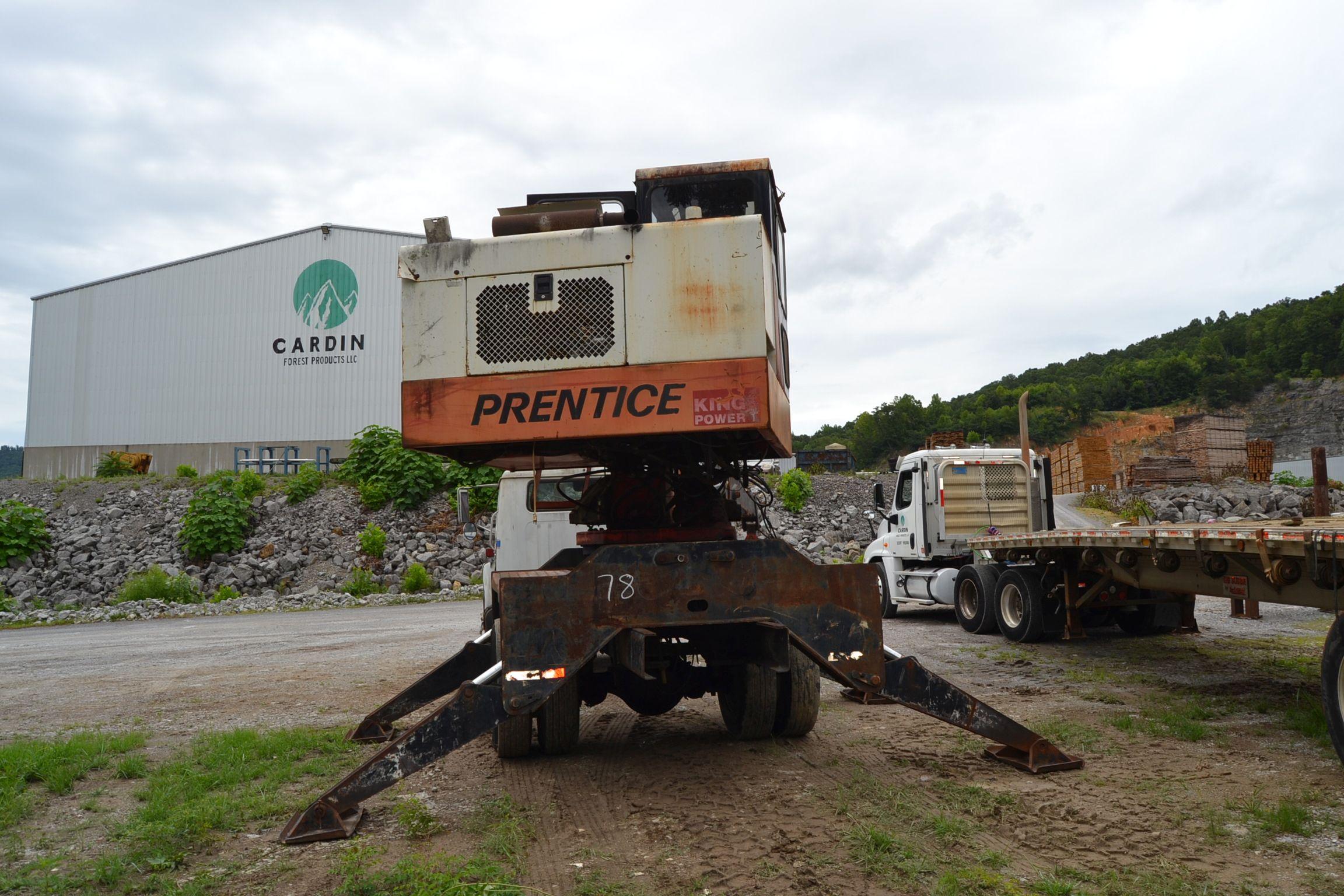 PRENTICE 210D KNUCKLEBOOM LOAER W/ CONT GRAPPLE W/SAW PACKAGE HOOK UP MOUNTED ON INTERNATIONAL SINGL