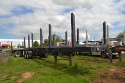1976 STOUGHTON 40' TRIPLE BUNK LOG TRAILER VIN#62976231 (HAVE TITLE, MAY TAKE UP TO 30 DAYS TO RECIE