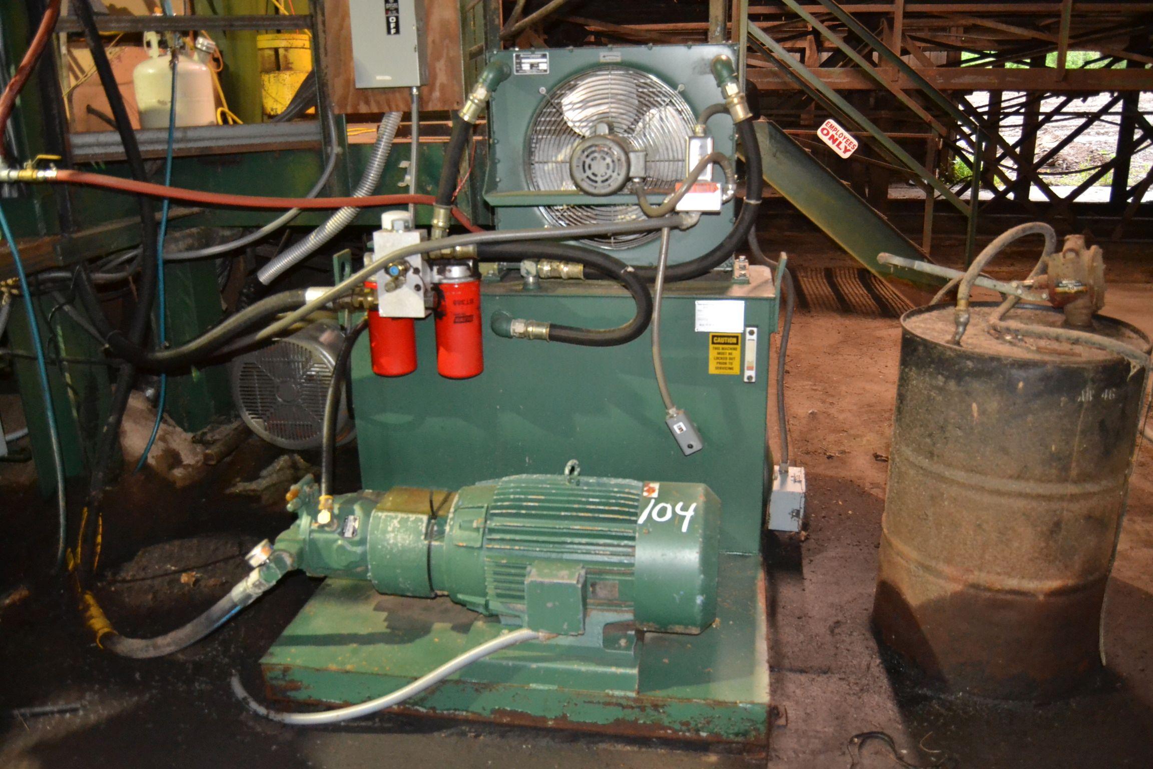 "1999 CLEEREMAN MODEL LP42 4 HEAD BLOCK CARRIAGE W/ ON BOARD TURNERS W/ TRACKWAY  W/40HP HYDRAULIC P