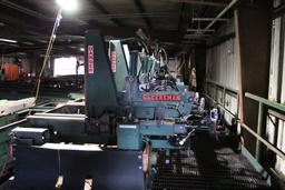 "1999 CLEEREMAN MODEL LP42 4 HEAD BLOCK CARRIAGE W/ ON BOARD TURNERS W/ TRACKWAY  W/40HP HYDRAULIC P