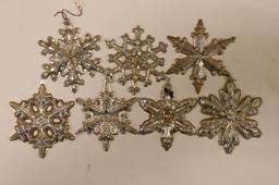 (23) Different Gorham Sterling Snowflake Ornaments