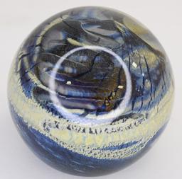 Robert Eickholt Dichroic Fused Glass Paperweight