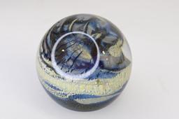 Robert Eickholt Dichroic Fused Glass Paperweight