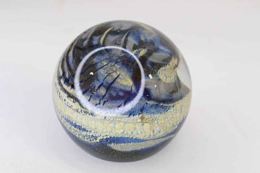 Robert Eickholt Dichroic Fused Glass Paperweight