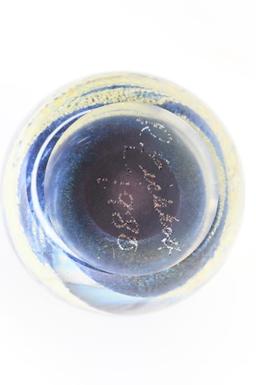 Robert Eickholt Dichroic Fused Glass Paperweight