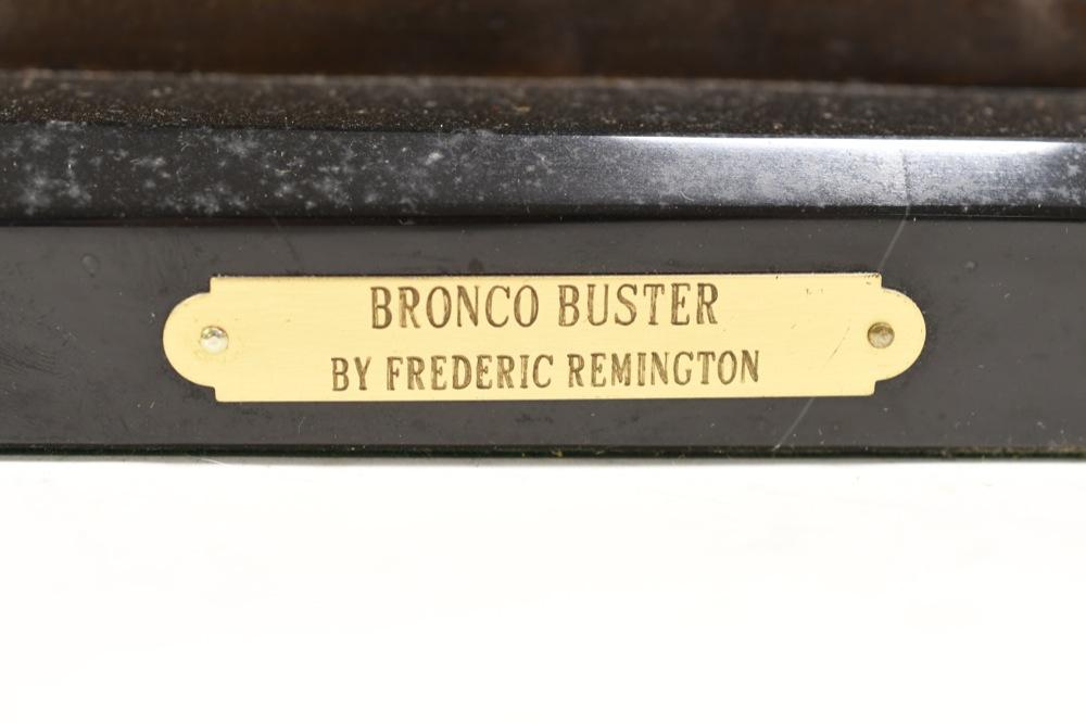 Frederic Remington Bronco Buster Bronze Statue
