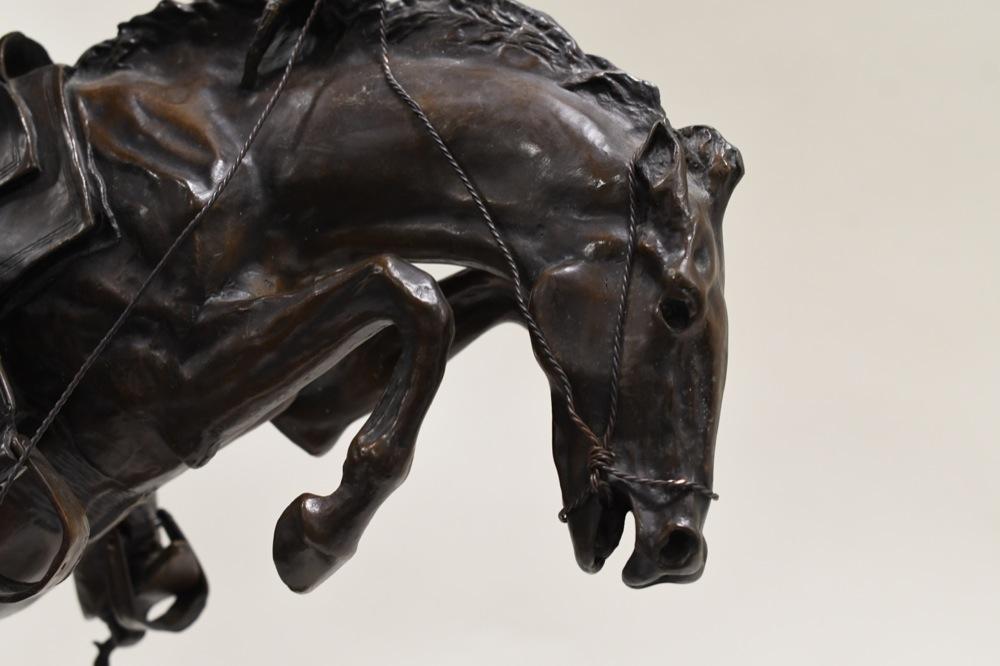 Frederic Remington Bronco Buster Bronze Statue