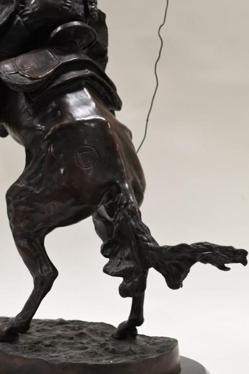 Frederic Remington Bronco Buster Bronze Statue