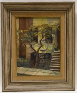 Mid Century Ralph Temple Oil On Canvas
