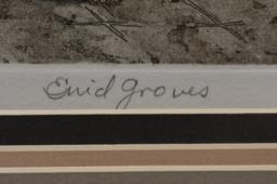 (2) Enid Groves People In Locker Room Lithographs