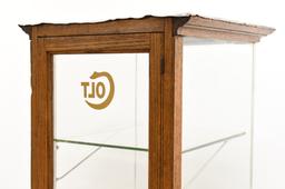 Colt Small Arms Store Display Oak Cabinet