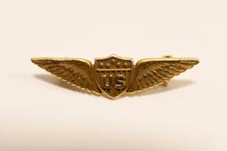 Lot Of 2 WWII Army Air Corps 14k & 10k Gold Pins