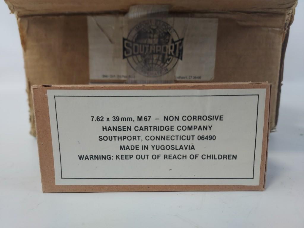 960 Rounds 7.62 x 39mm M67 Cartridges In Boxes
