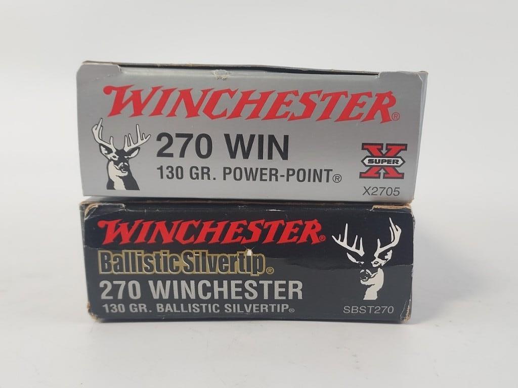 40 Rounds Winchester .270 Win. Cartridges In Boxes