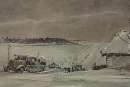 WW2 Print of  Endless Road- Russia 1941