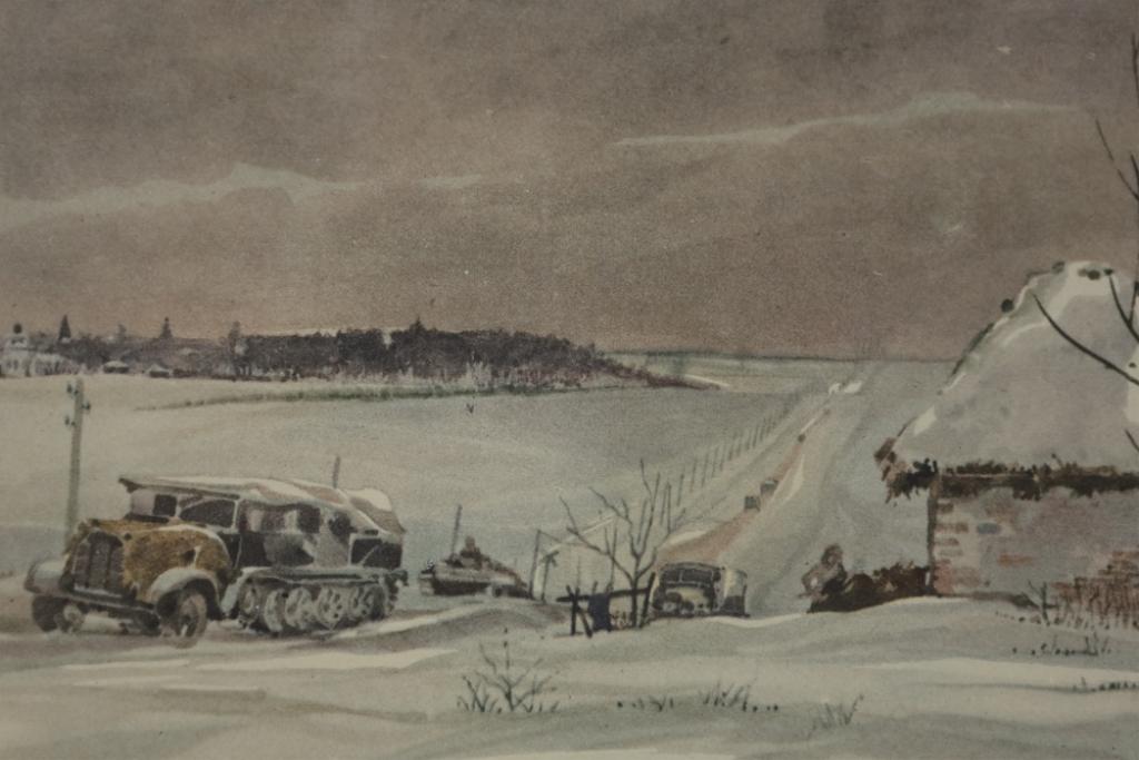 WW2 Print of  Endless Road- Russia 1941