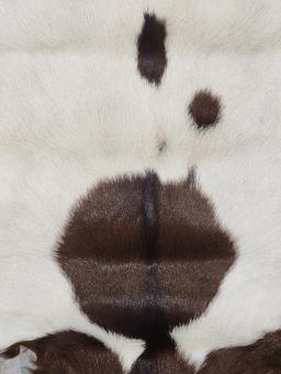 Brown & White Soft Tanned Goat Hide