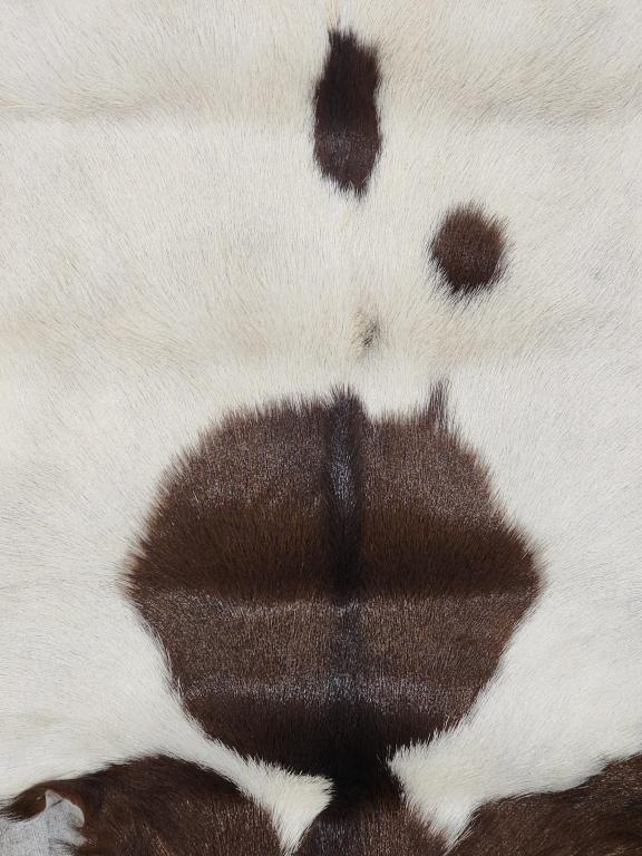 Brown & White Soft Tanned Goat Hide