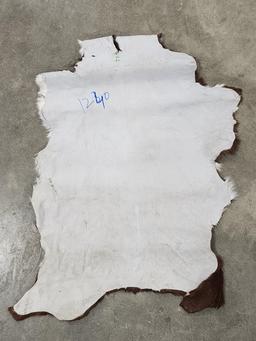 Brown & White Soft Tanned Goat Hide