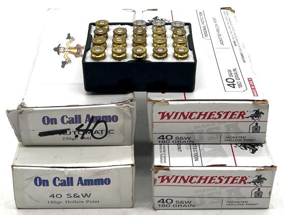 .40 S&W hollow point ammunition