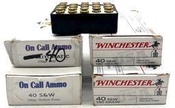 .40 S&W hollow point ammunition