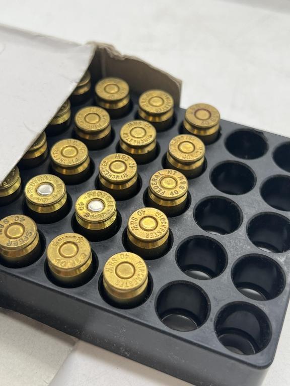 .40 S&W hollow point ammunition