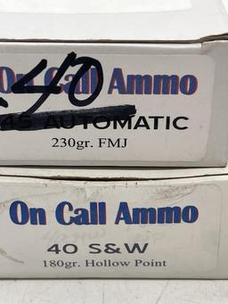 .40 S&W hollow point ammunition