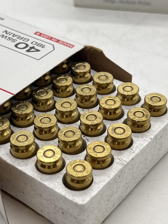 .40 S&W hollow point ammunition