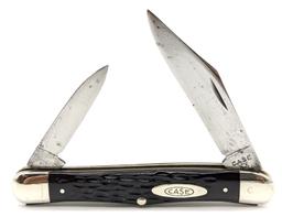 1940-64 Case XX Brown Jig Bone Half Whittler 6208