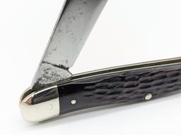 1940-64 Case XX Brown Jig Bone Half Whittler 6208
