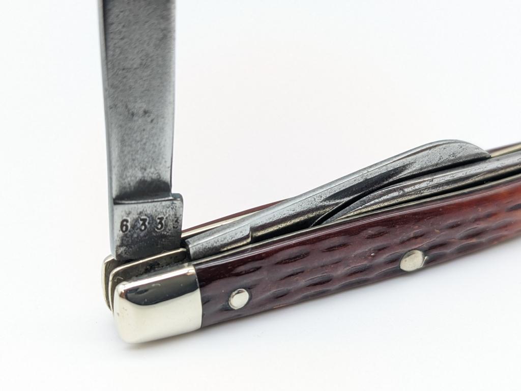 1965-69 Case XX Brown Jig Bone Small Stockman 6333