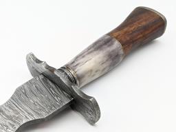 Fantasy Damascus Stiletto Dagger w/ Sheath