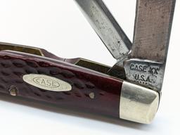 1975 Case XX Red Jigged Bone Large Congress 6488