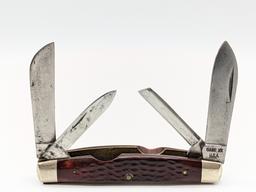 1975 Case XX Red Jigged Bone Large Congress 6488