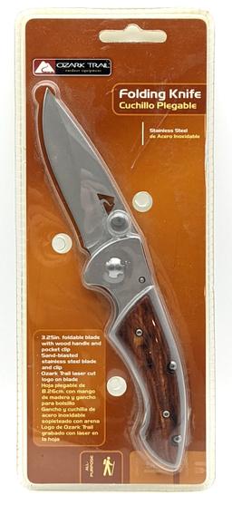 NIB Ozark Trail Stainless Steel Folding Knife