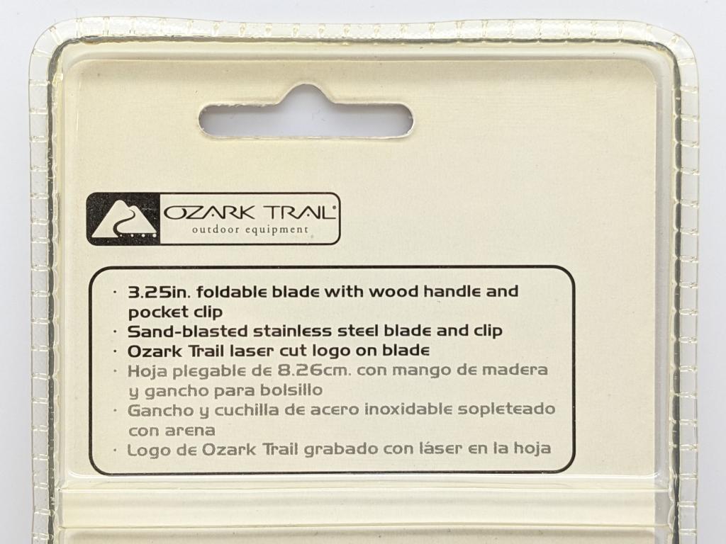 NIB Ozark Trail Stainless Steel Folding Knife