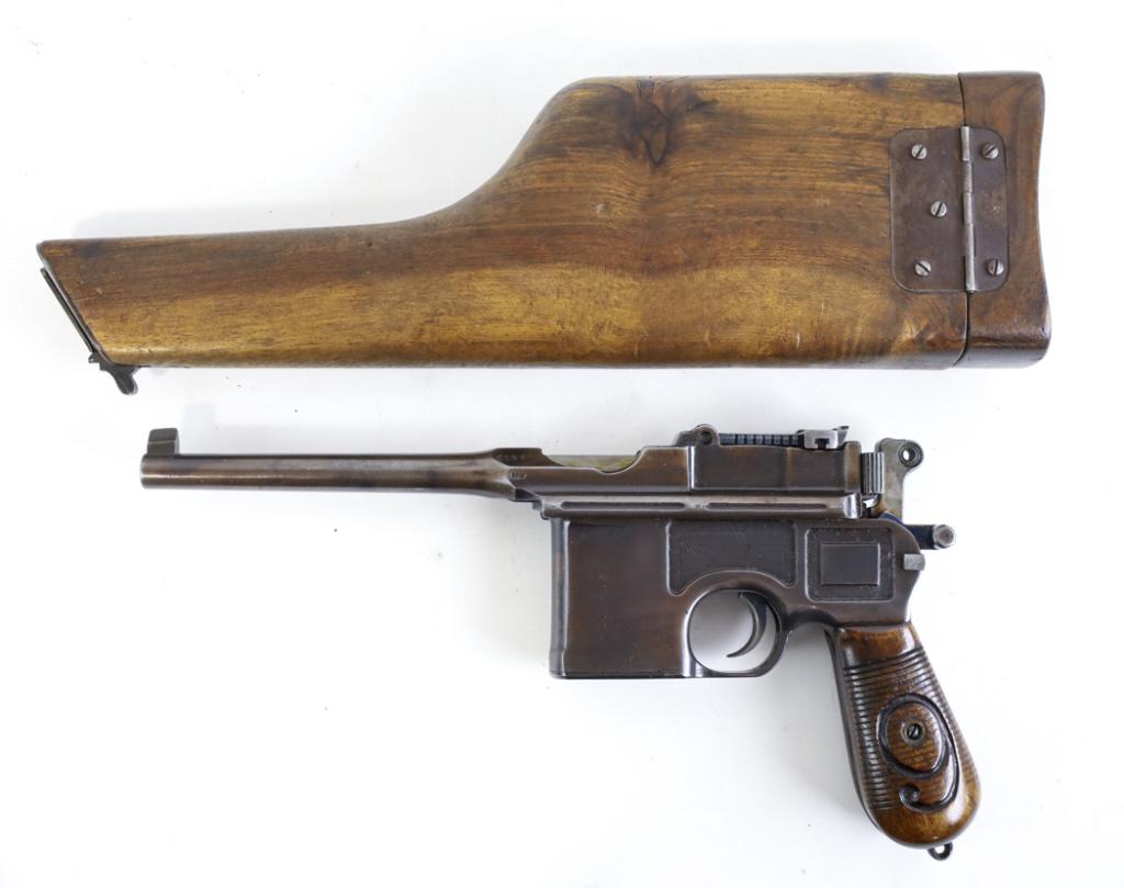 Mauser C96 9mm Semi-Auto Pistol With Buttstock