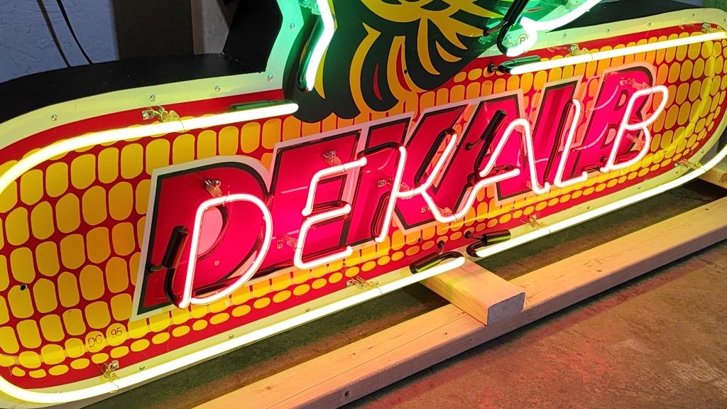 Original Dekalb Tin Neon Sign