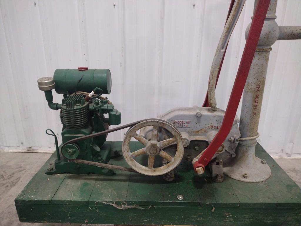Lauson Engine with Deming Pump and Pump Jack