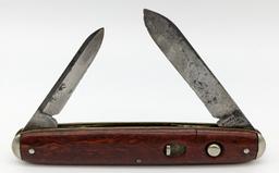 Schrade Cut Co Marbled Double Switchblade