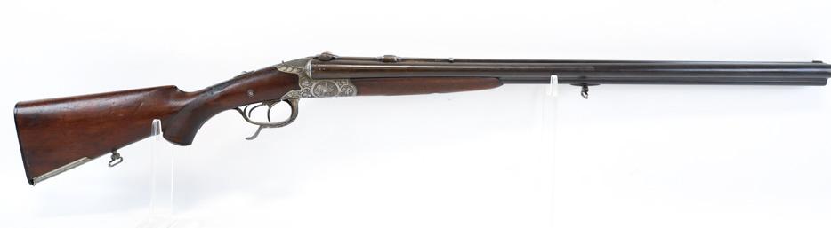 Antique Fine Engraved German Drilling Combo Rifle