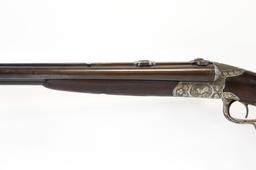 Antique Fine Engraved German Drilling Combo Rifle