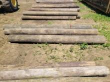 10ft Fence Posts, Made from telephone poles,