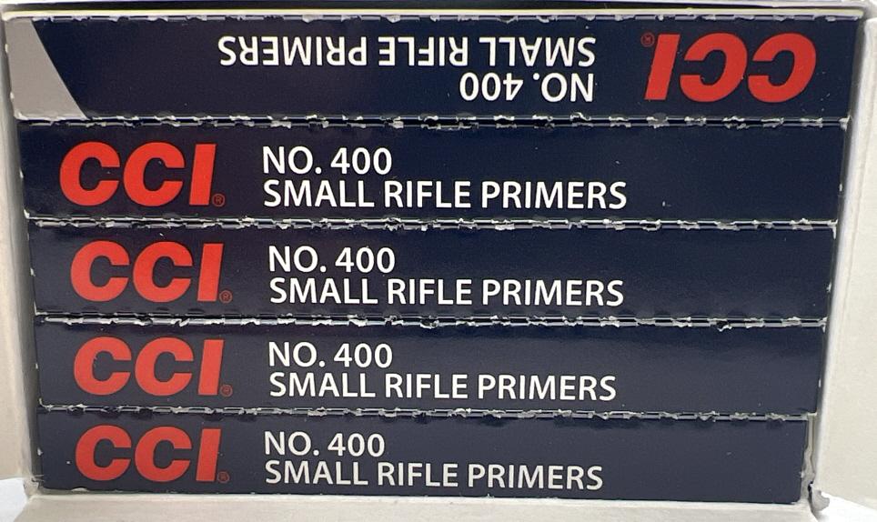 1800 CCI Small Pistol & Rifle Primers No 400 & 500